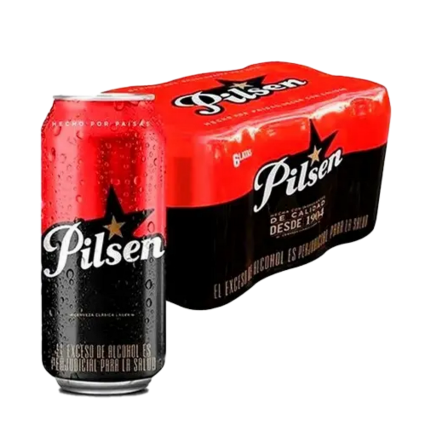 Six Pack Pilsen Latón