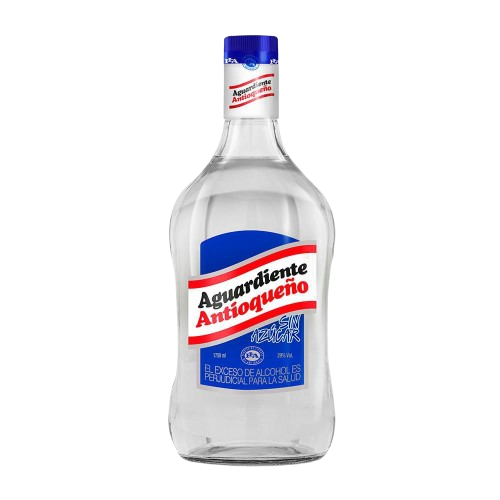 Garrafa Aguardiente Antioqueño Tapa Azul