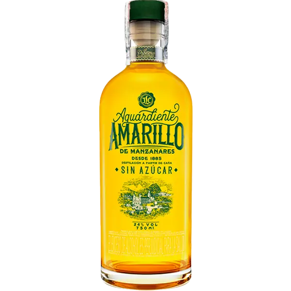Botella Aguardiente Amarillo