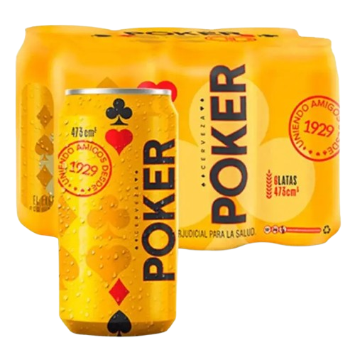 Six Pack Poker Latón